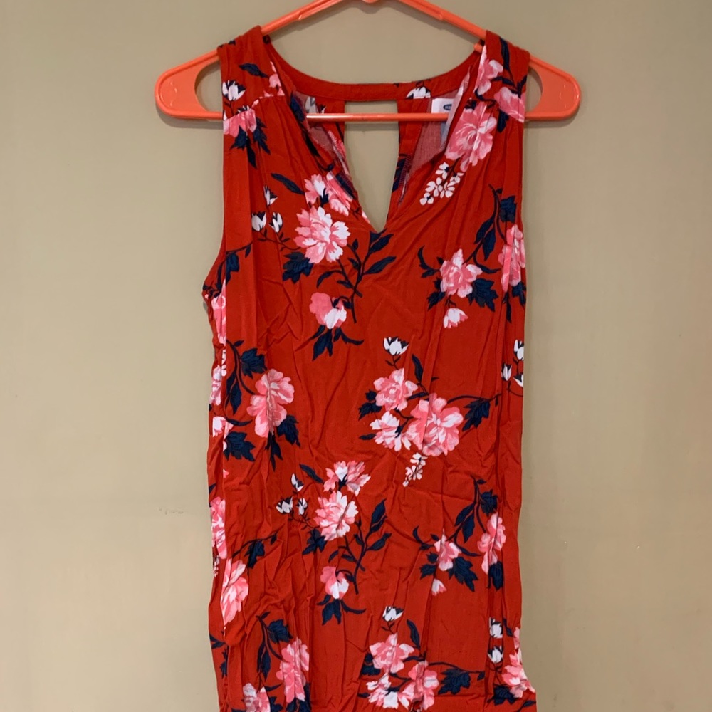 Red Floral Old Navy Dress